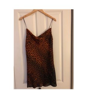 Mini cowl neck dress